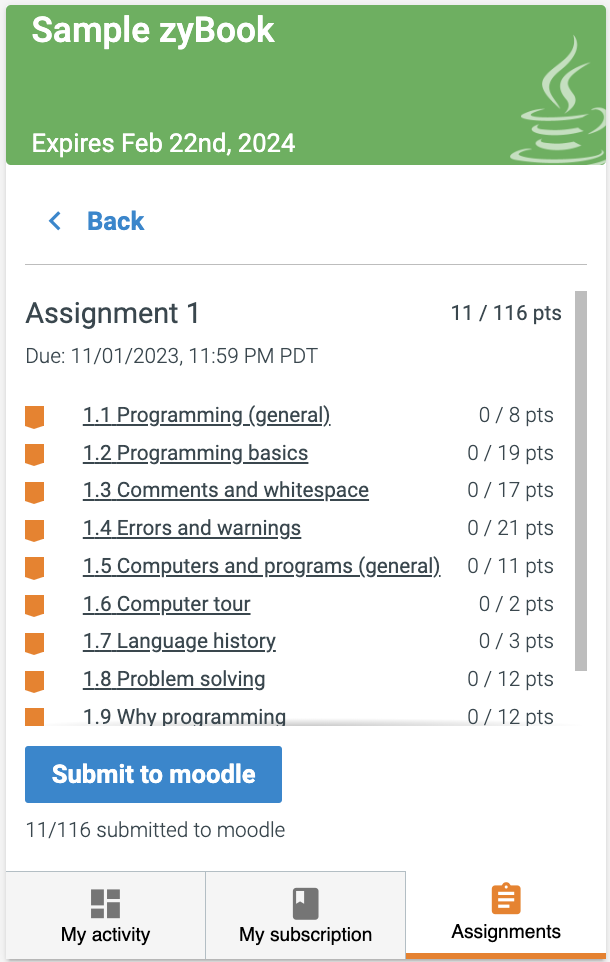 how to submit assignments in moodle